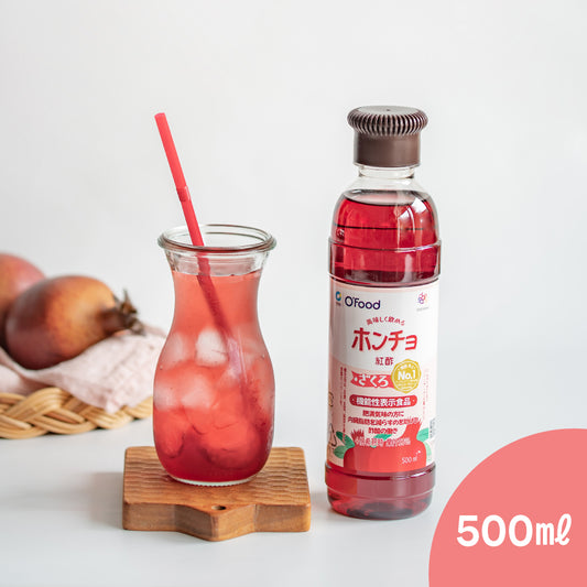 ホンチョ 紅酢 ざくろ 500ml｜機能性表示食品 飲むお酢 ビネガードリンク りんご酢