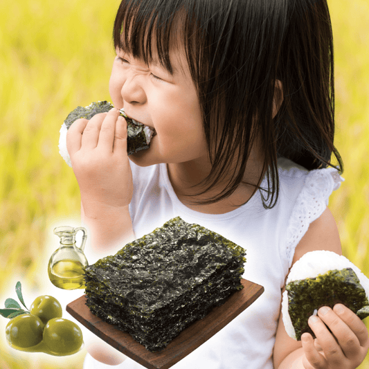 【送料無料】オリーブ油 韓国海苔 10パック(5g×9袋入)|韓国味付け海苔 オリーブオイル ヘルシー